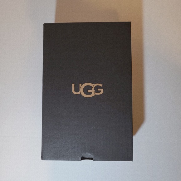 UGG Tasman Slipper Black Men\'s Slip On Suede Sheepskin Lined SZ US 12 NEW